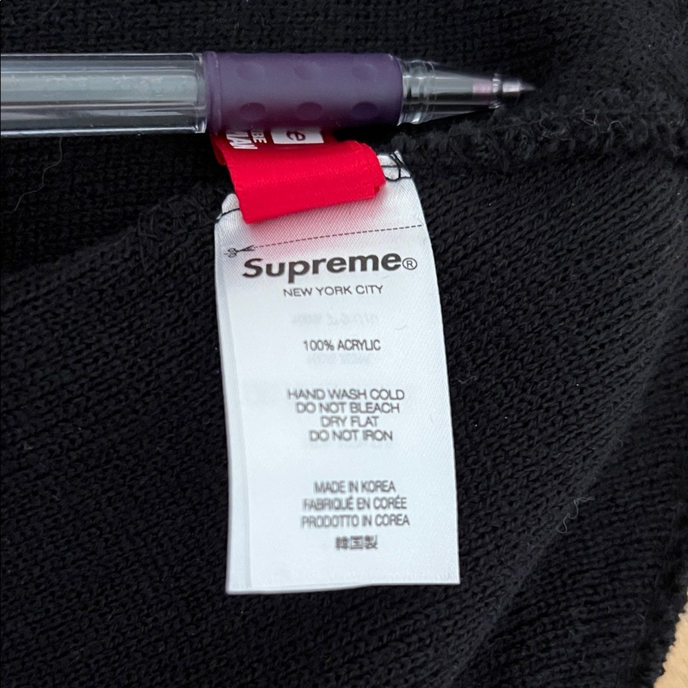 💎Supreme Junya Watanabe Black Beanie with Graphic Man💎 - Picture 7 of 7
